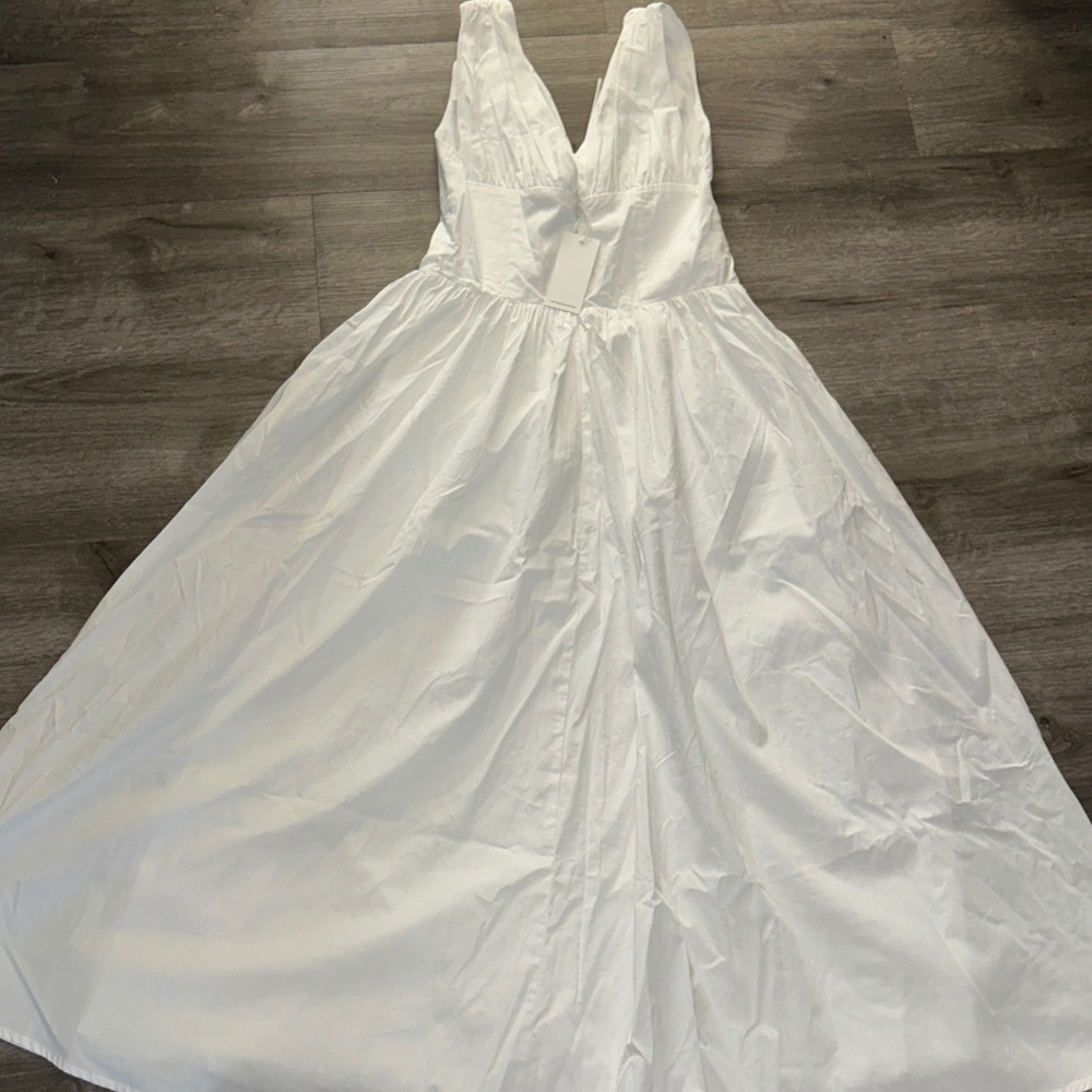 Moon River V Neck Corset Midi Dress - Picture 11 of 15